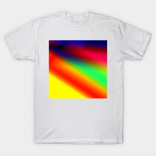 Red blue yellow abstract texture art T-Shirt